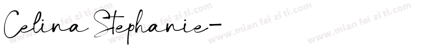 Celina Stephanie字体转换